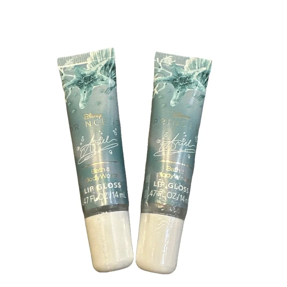 NEW DISNEY PRINCESS Ariel 2PK  LIP GLOSS Bath & Body Works Hard To Find
